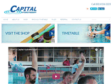 Tablet Screenshot of capitalhydrotherapy.com.au